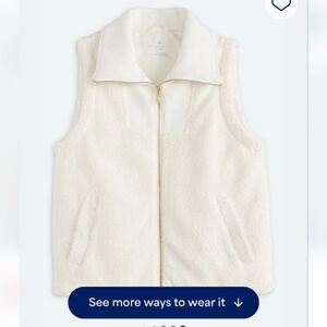Andrew Marc Off-White Sherpa Vest